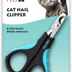 Cat Nail Clipper by H&H Pets - Professional Sharp Stainless Steel Claw Clipper Trimmer with Sturdy Non Slip Handles - for Cats & Small Animal at Home Grooming Accessories