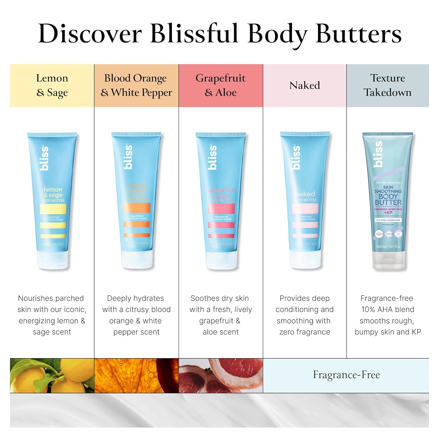 Bliss Body Butter - Blood Orange and White Pepper - Maximum Moisture Cream - 6.7 Fl Oz - Body Lotion for Dry Skin - Long-Lasting Moisturizer for Women & Men - Vegan and Cruelty-Free - Image 9