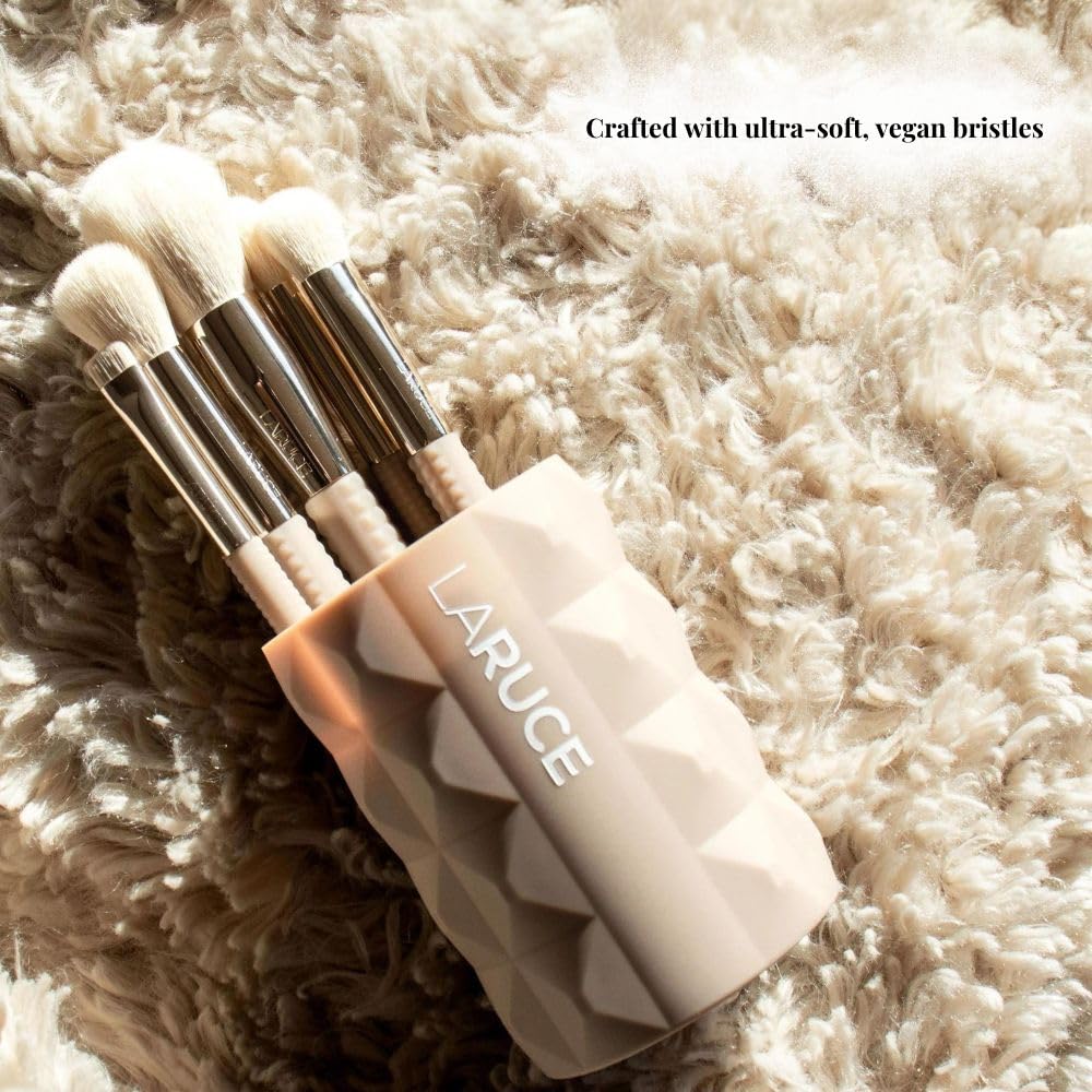 Laruce Beauty Makeup Brush Set – Set of 5 Premium Vegan Brushes for Full Face, Professional Makeup Brushes for Blush, Bronzer, Concealer, Eyeshadow, and Powder (5 pcs) - Image 7