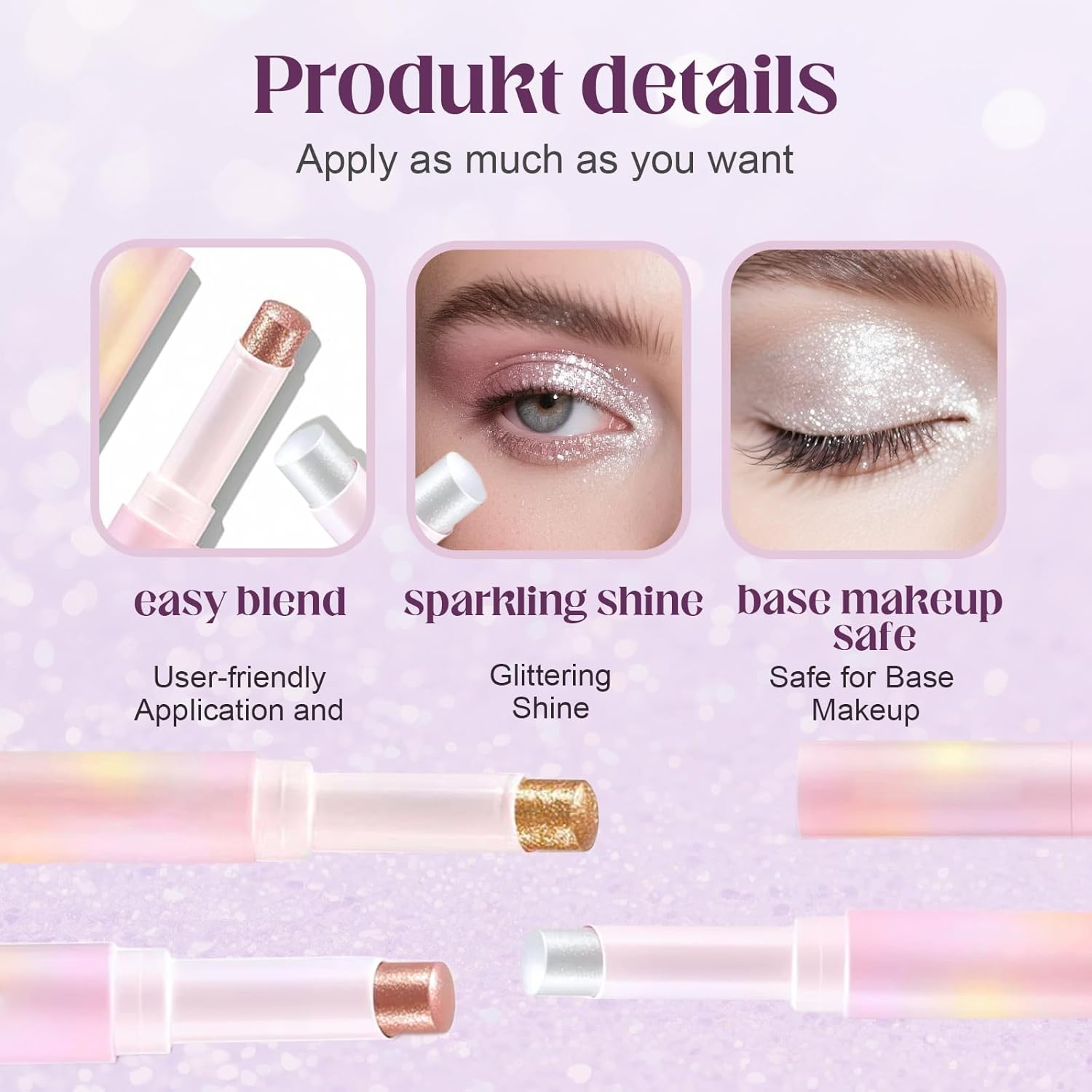 Crystal Hydrating Jelly Stick Eyeshadow 2025 Edition #05 Long Lasting Shimmer Eye Brightener - Image 2