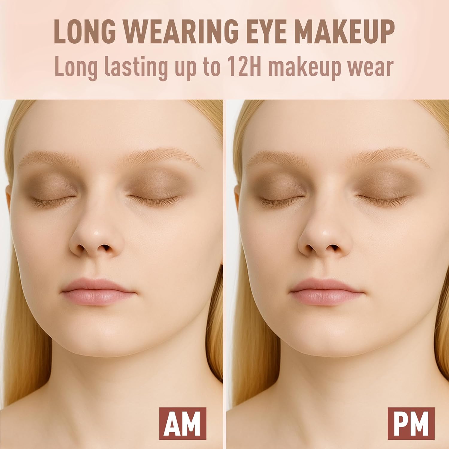 FV Long Lasting Cream Eyeshadow Stick, Waterproof & High Pigmented Eye Shadow Sticks Duo with Blending Sponge, Crease-Proof & Natural Finish Eyeshadow Pencil, Vanilla Matte - Image 6