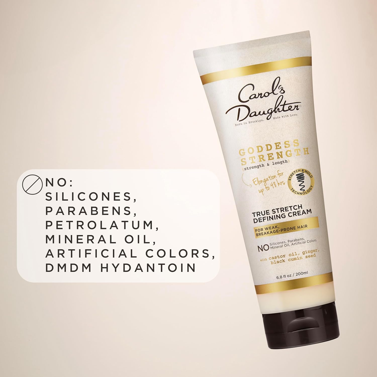 Carol's Daughter Goddess Strength True Stretch Defining Cream 6.8 Oz for Waves and Curls - Image 7