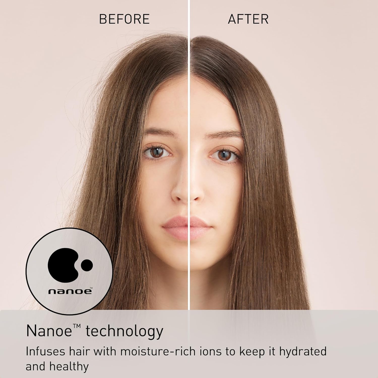 Panasonic Nanoe Salon Hair Dryer with Oscillating QuickDry Nozzle, Diffuser and Concentrator Attachments, 3 Speed Heat Settings for Easy Styling and Healthy Hair - EH-NA67-W (White) - Image 5