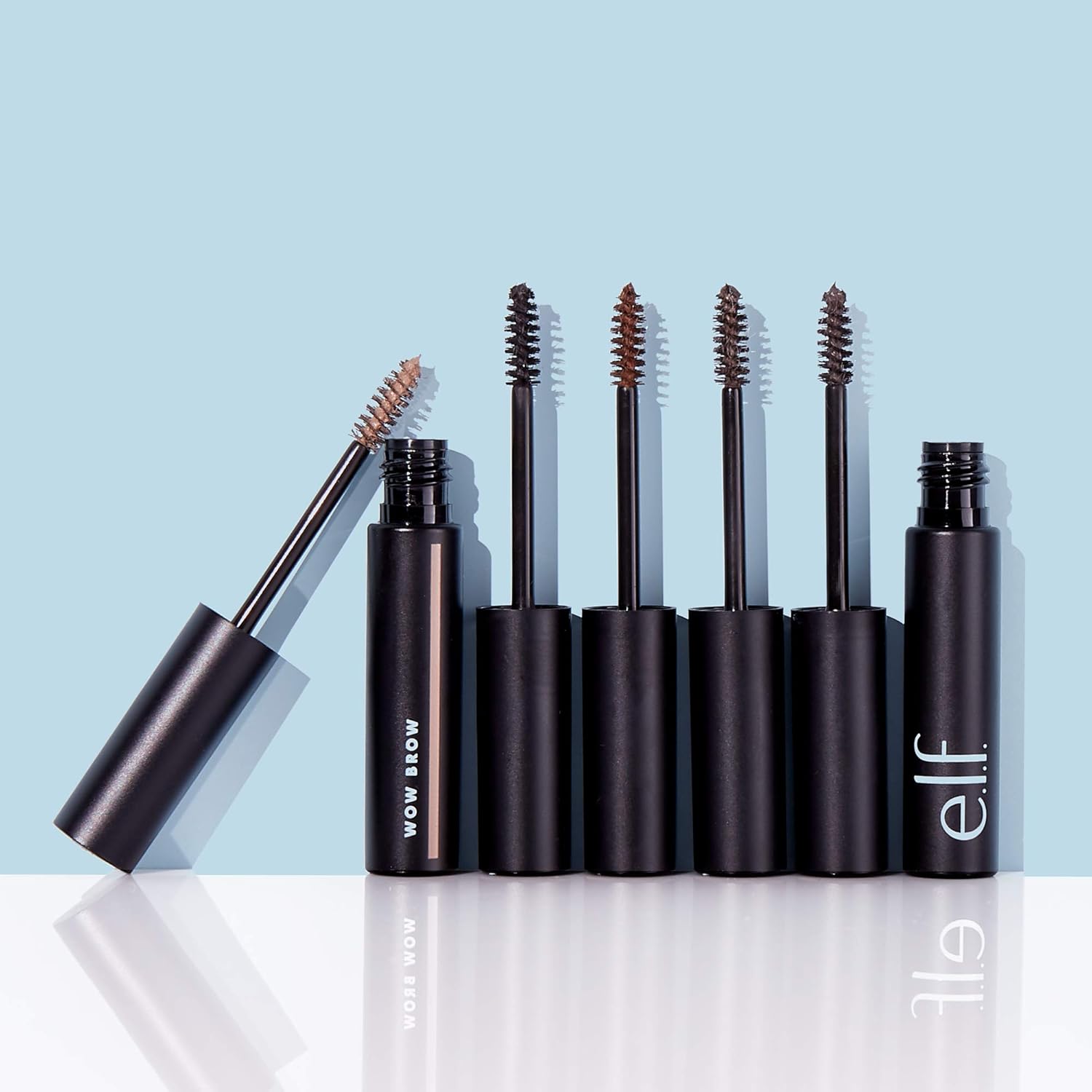 e.l.f. Wow Brow Gel, Volumizing, Buildable, Wax-Gel Hybrid, Creates Full, Voluminous-Looking Brows, Locks Brow Hairs In Place, Brunette, Fiber-Infused, 0.12 Oz - Image 4