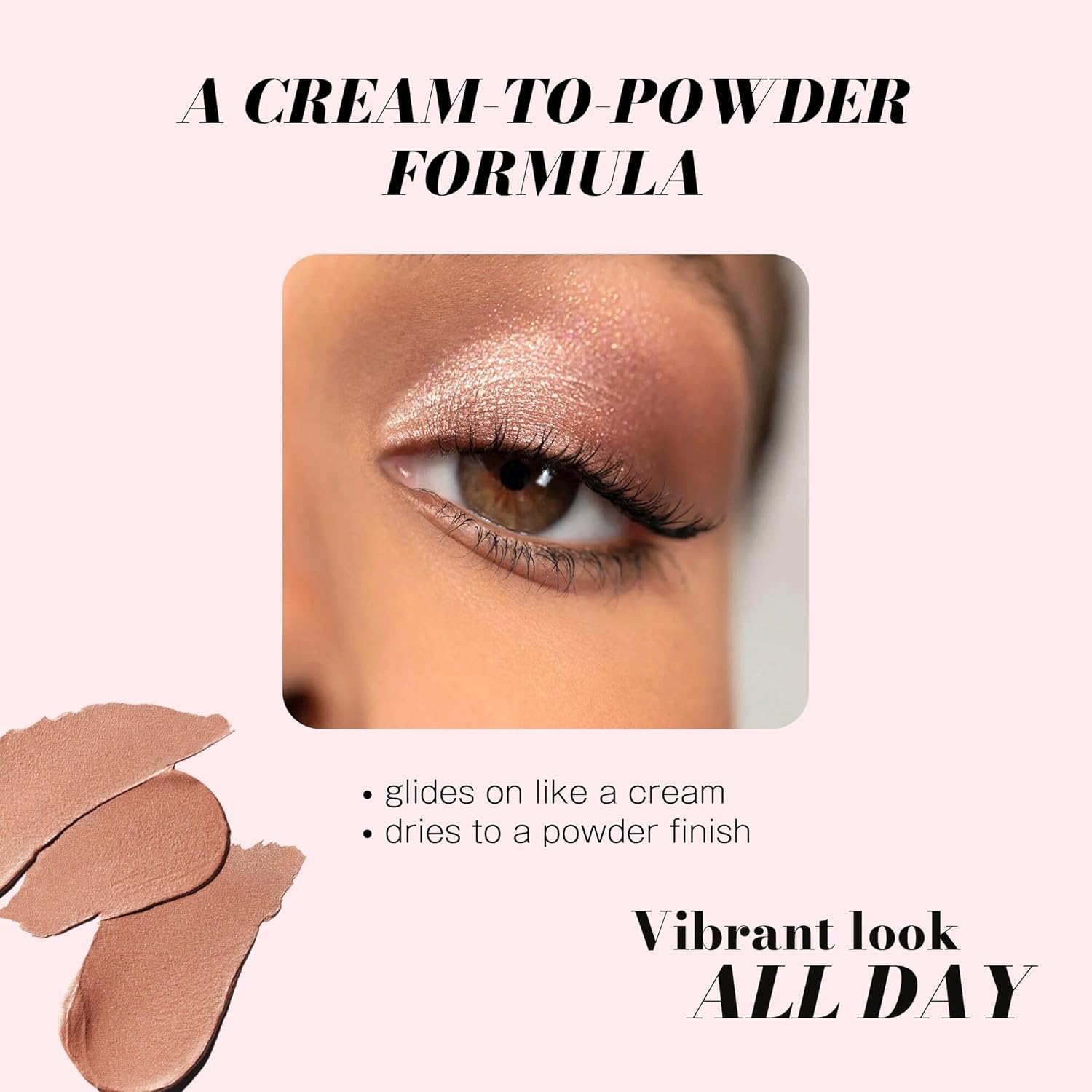 MOODSTRUCK Liquid Eyeshadow in REVERENT | CHAMPAGNE SATIN | Eye Make up | Quick Dry Cream-to-Powder Eye Shadow | High Pigment & Smudge Resistant Finish - Image 5