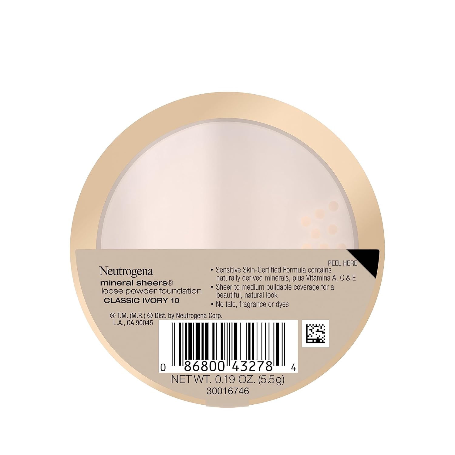 Neutrogena Mineral Sheers Lightweight Loose Powder Makeup Foundation with Vitamins A, C, & E, Sheer to Medium Buildable Coverage, Skin Tone Enhancer, Face Redness Reducer, Classic Ivory 10,.19 oz - Image 8