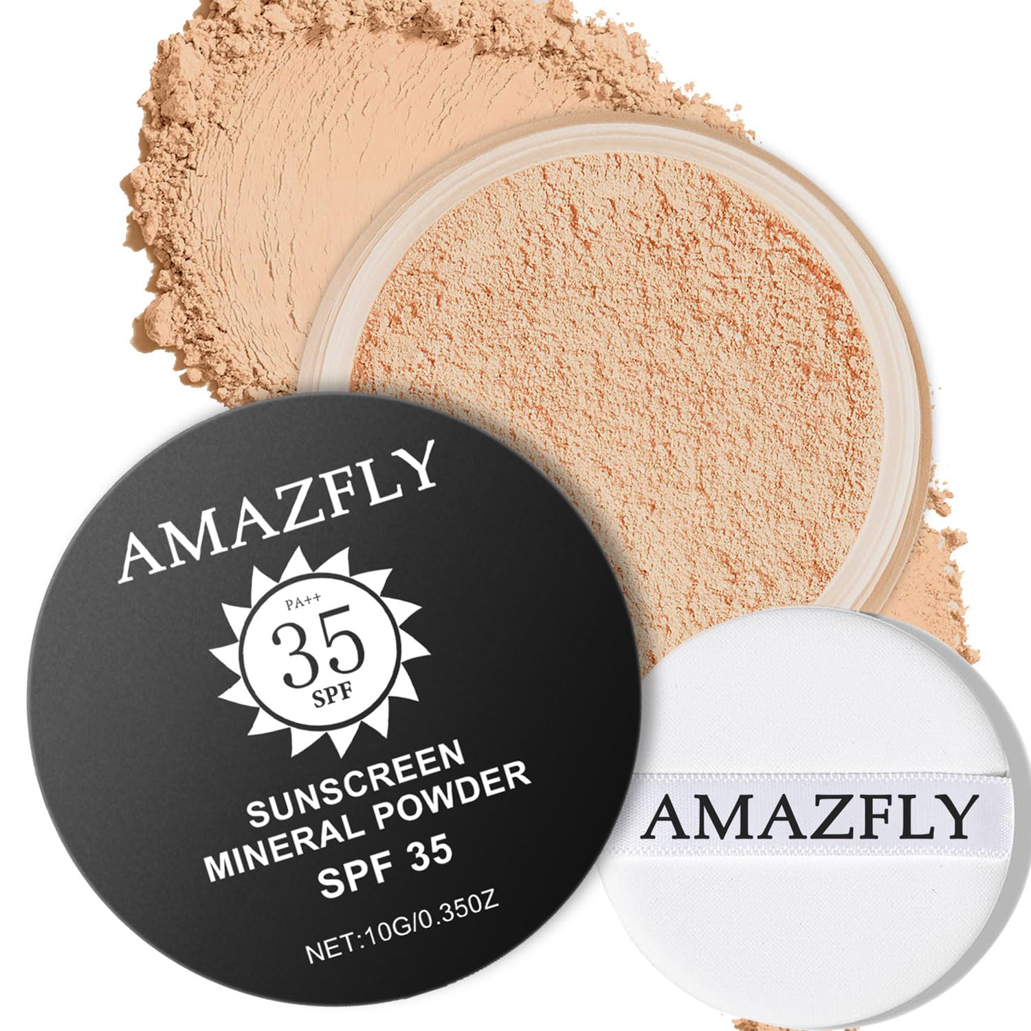 Mineral Powder Foundation, SPF 35, Talc-Free Lightweight Loose Powder for a Smooth & Matte Finish - Medium Coverage, Skin-improving Mineral Foundation (#05 Fair Light Foundation Makeup)