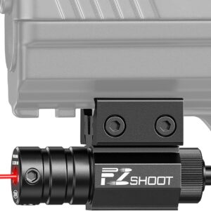 EZshoot Compact Tactical Red Laser Sights with Picatinny Rail Mount for 11mm/21mm Rail-Easy Dual-Purpose