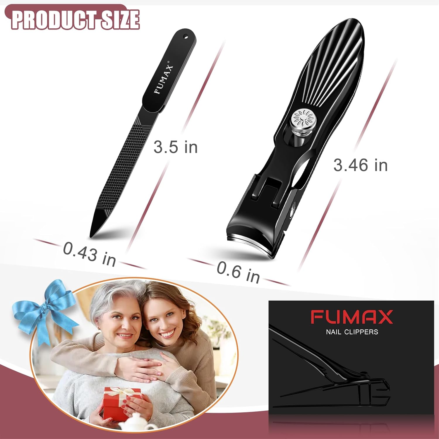 Nail Clippers for Men Thick Nails with Catcher, Large Toenail Clippers with Wide Jaw Opening for Seniors, Heavy Duty Fingernail Clipper with Long Handle Gifts for Men Women Adult - Image 7