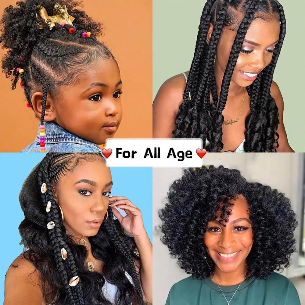 Human Braiding Hair 3 Bundles/Pack 150g Curly Water Wave Human Bulk Hair for Braiding No Weft 10A Brazilian Virgin Human Braiding Hair for Boho Braids Wet and Wavy Braids Extensions (16 16 16inch) - Image 9