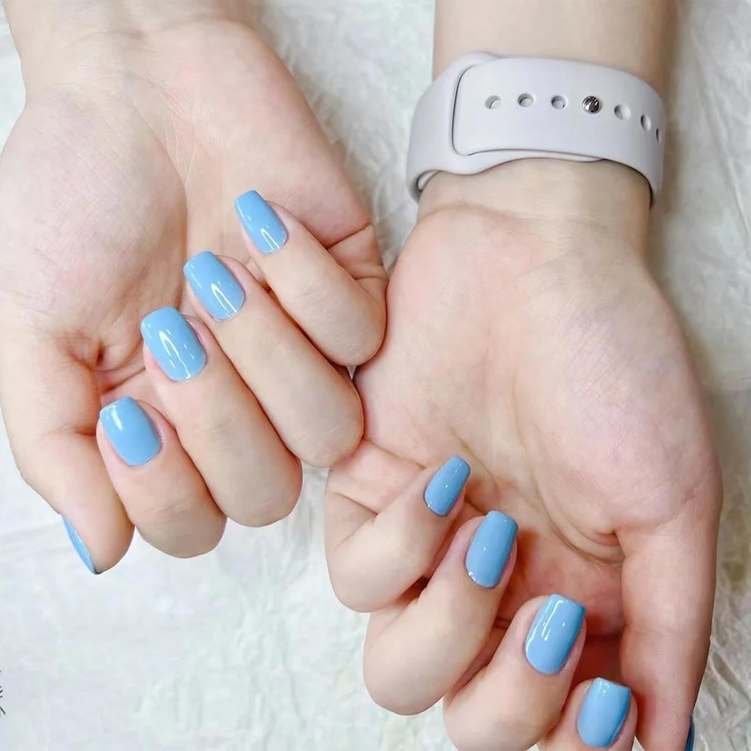 COSMOO Sky Blue Quick Dry Nail Polish, Vegan Chip-Resistant Long-Lasting Nail Lacquer for Nail Art Varnish, 0.34 fl oz Quick Dry Nail Polish (Sky Blue) - Image 7