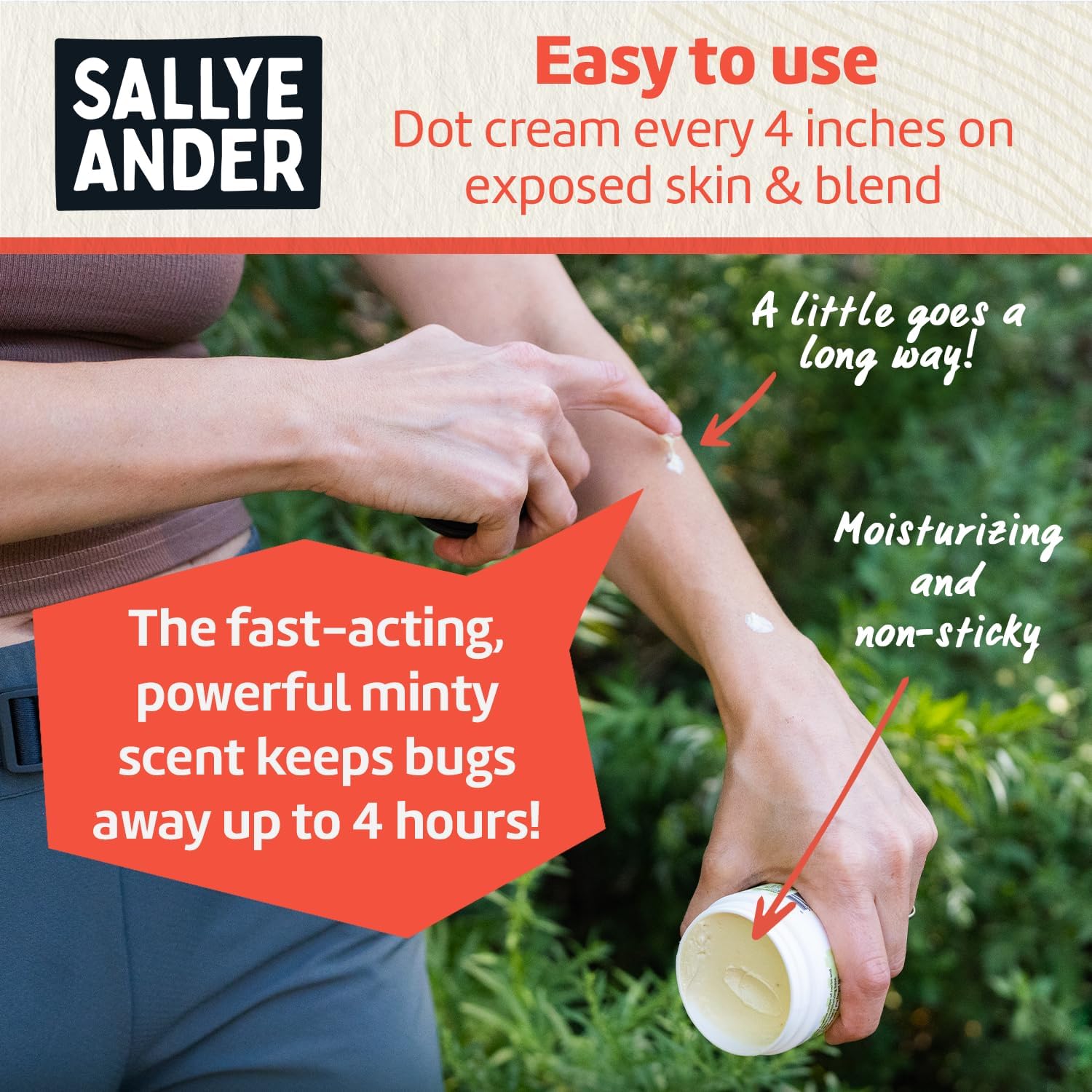 SALLYEANDER No Bite Me All-Natural Bug & Insect Repellent - Anti Itch Cream - 2 oz - Safe for Kids and Infants - Repels Mosquitoes, Black Flies, Fleas, and Ticks - Image 4