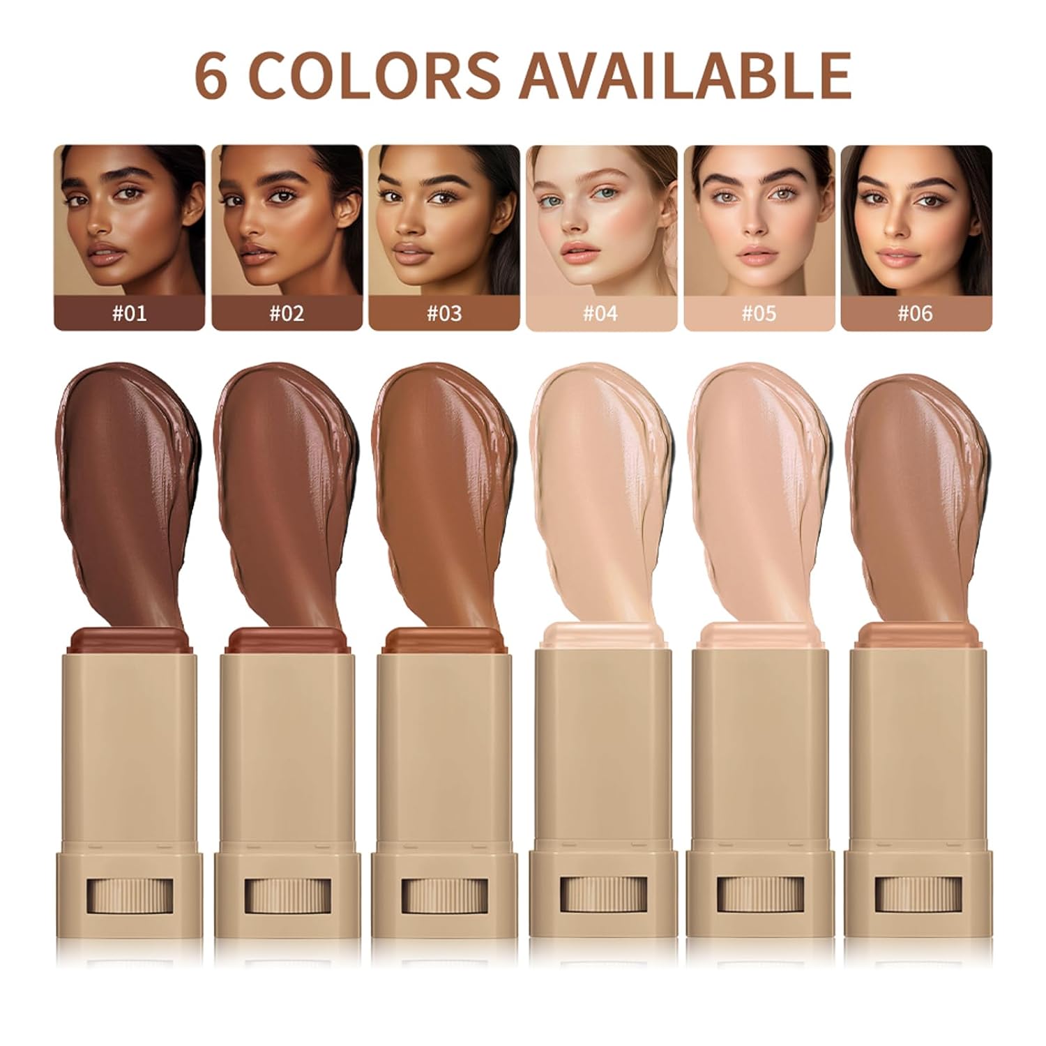 Beauty Balm Serum Boosted Skin Tint – Hydrating Tinted Moisturizer, Lightweight Solid Tinted Foundation Stick for Flawless, Sheer to Medium Coverage, Radiant & Dewy Finish, All-Day Wear (4#, 1) - Image 3