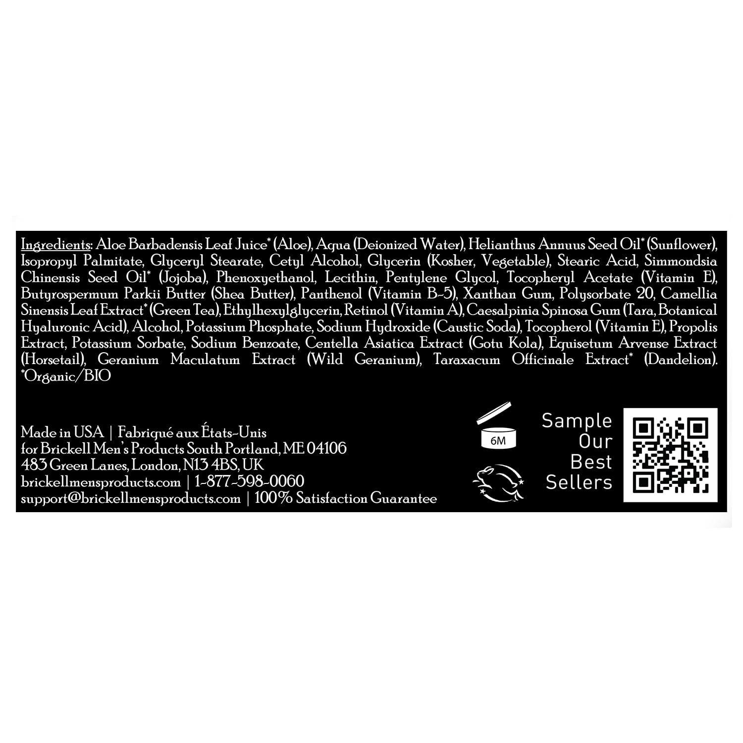 Brickell Men's Retinol Face Moisturizer Cream 2 Ounce Natural Organic Anti-Wrinkle Night Care - Image 6