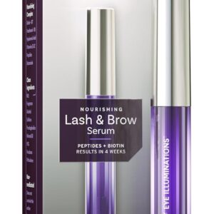 LUMIFY Eye Illuminations Lash & Brow Serum, Promotes Thicker, Fuller-Looking Lashes & Brows with Biotin, Peptides & Hyaluronic Acid to Nourish, Soften & Condition, 0.12 Fl Oz (3.8 mL)