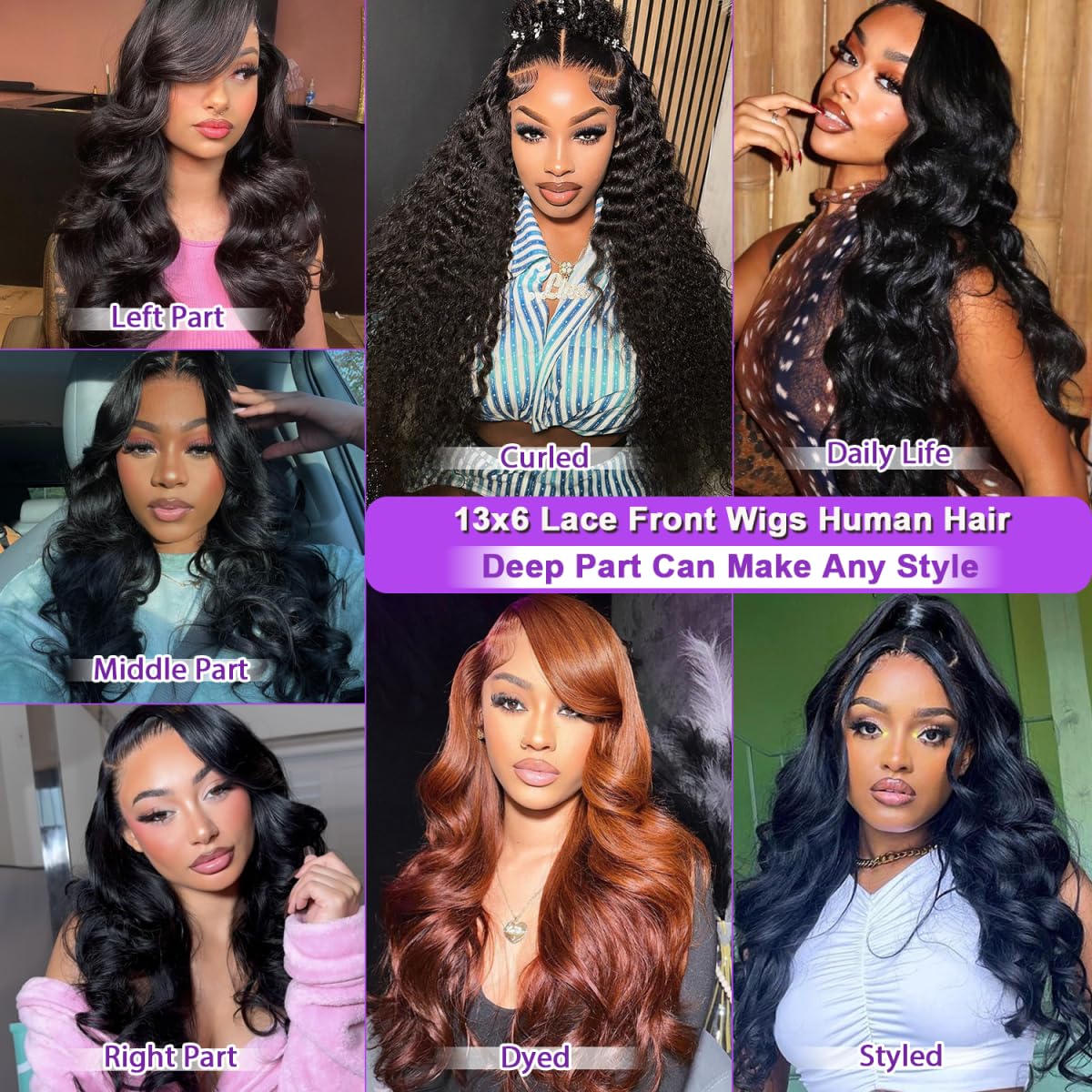 28 Inch 13x6 Lace Front Wigs Human Hair Pre Plucked Body Wave HD Transparent Lace Frontal Wigs Human Hair 180 Density Glueless Wig with Baby Hair for Women - Image 6