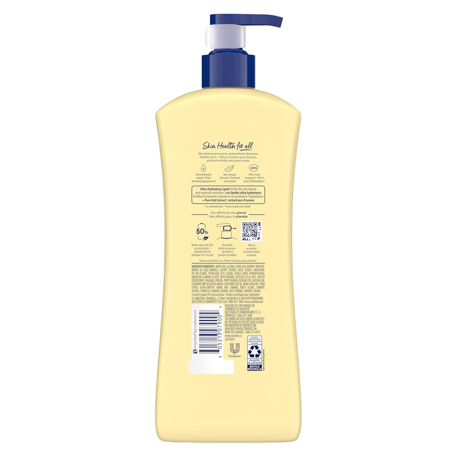 Vaseline Intensive Care Nourishing Moisture Body Lotion 3 Pk Made with Ultra-Hydrating Lipids + Pure Oat Extract for Dry Skin, for Nourished, Healthy-Looking Skin 20.3 oz - Image 2
