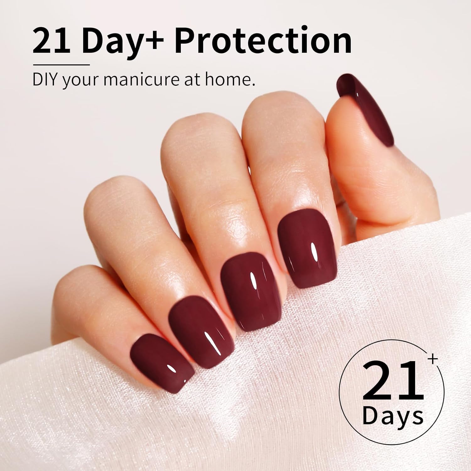 Grape Red Gel Nail Polish 16ML Jelly Red Brown Color UV/LED Soak Off Neutral Gel Polish for Winter Spring 1Pcs - Image 3