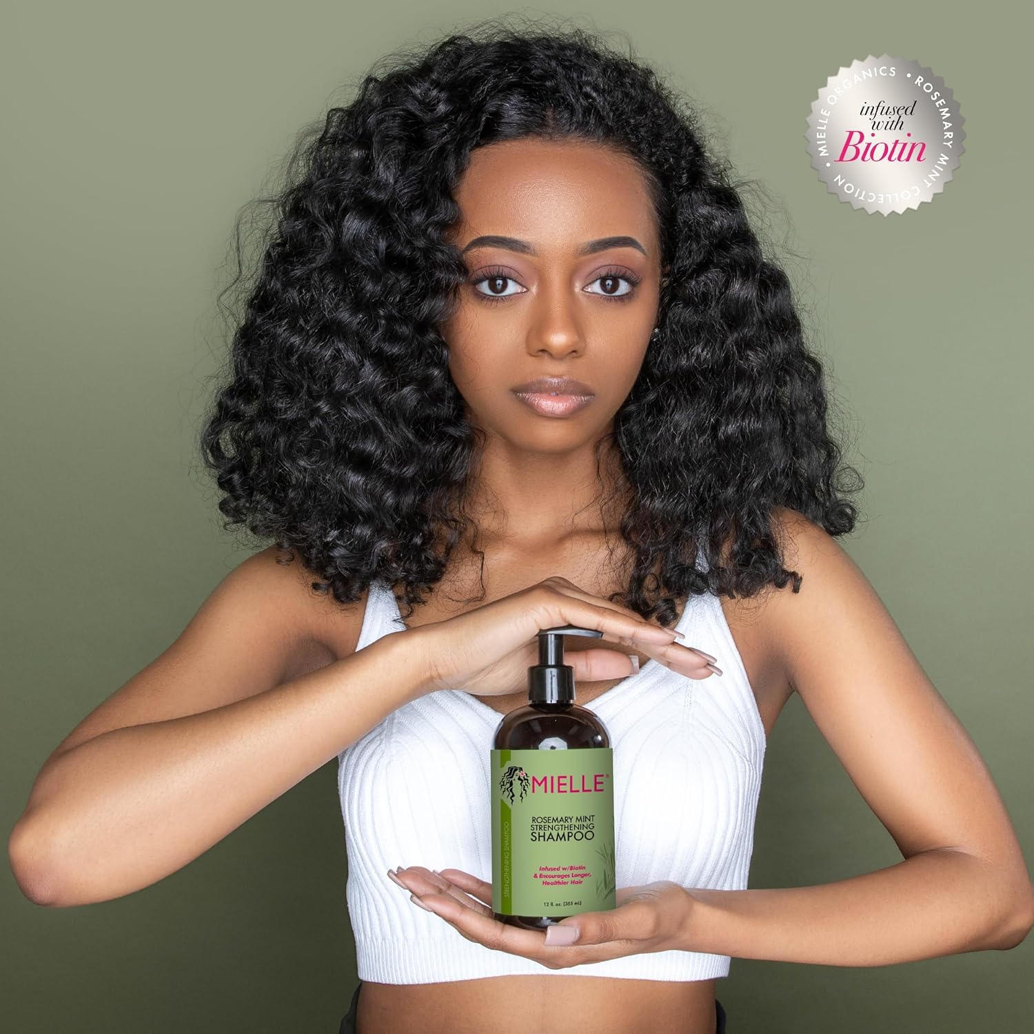 Mielle Organics Rosemary Mint Strengthening Shampoo Infused with Biotin, Cleanses and Helps Strengthen Weak and Brittle Hair, 12 Ounces - Image 4