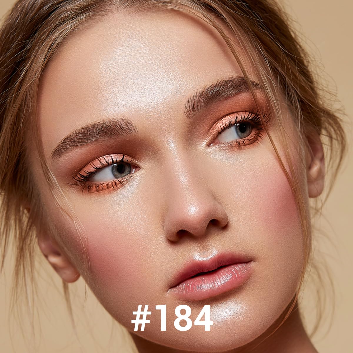 Cream Eyeshadow Stick, Hypoallergenic Shimmer Eye Shadow Sticks Makeup, Pro Waterproof & Long Lasting Eye Brightener Sticks, Eyeshadow Pencil Crayon #184 - Image 4