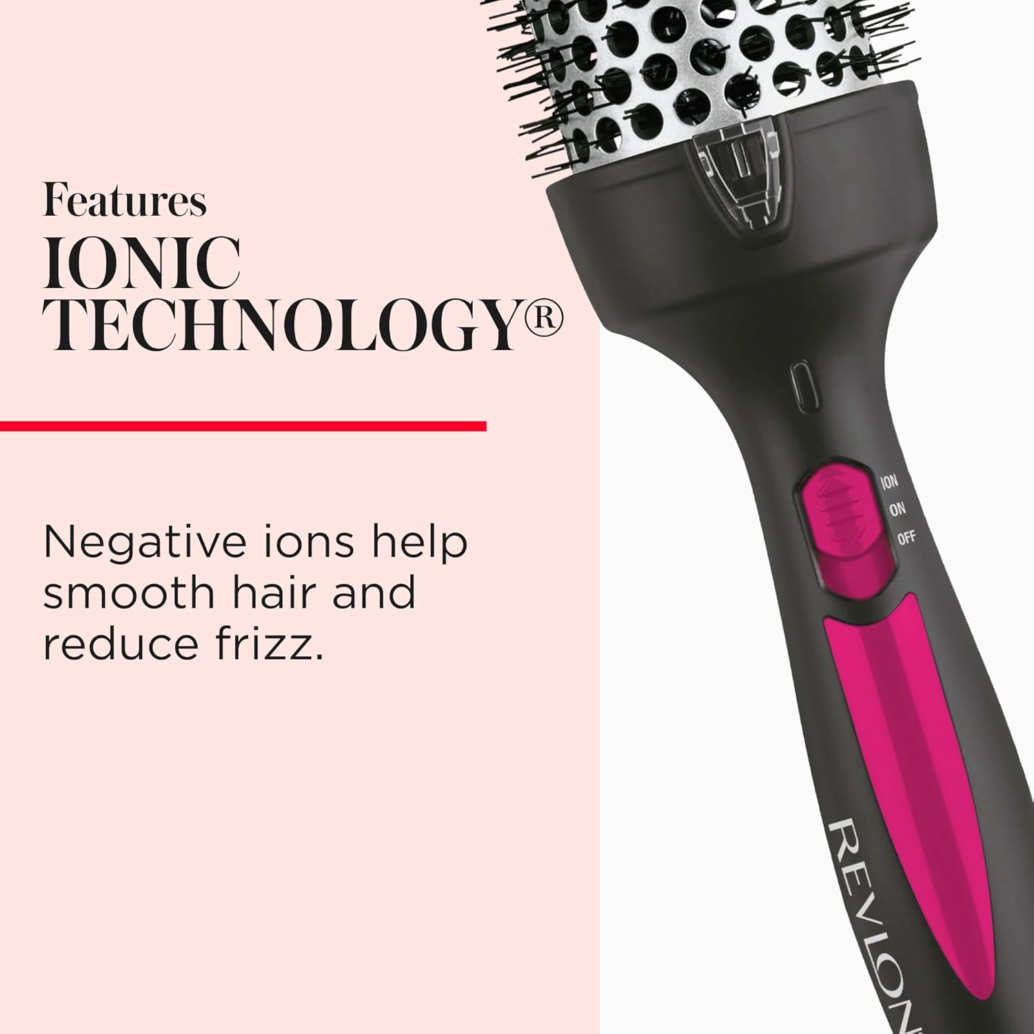 REVLON Perfect Match Hot Styler - Heated Blowout Brush to Style and Extend Blowouts, Hot Brush for Curls, Body, and Volume, Reduces Frizz and Boosts Shine - Image 4