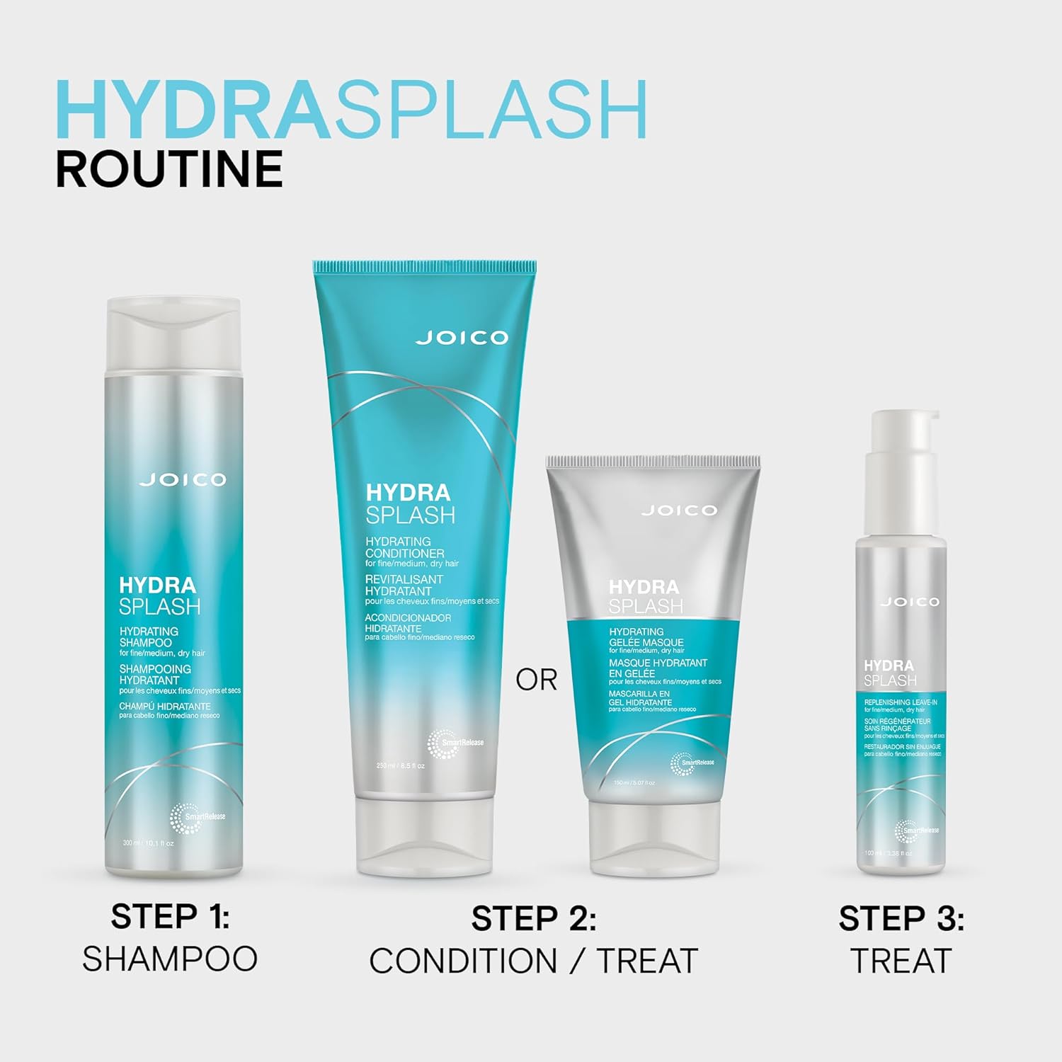Joico HydraSplash Replenishing Leave-In | For Fine, Medium, Dry Hair | Boost Shine & Softness | Tame Frizz & Hydrate | With Sea Kelp & Coconut Water | 3.38 Fl Oz - Image 6