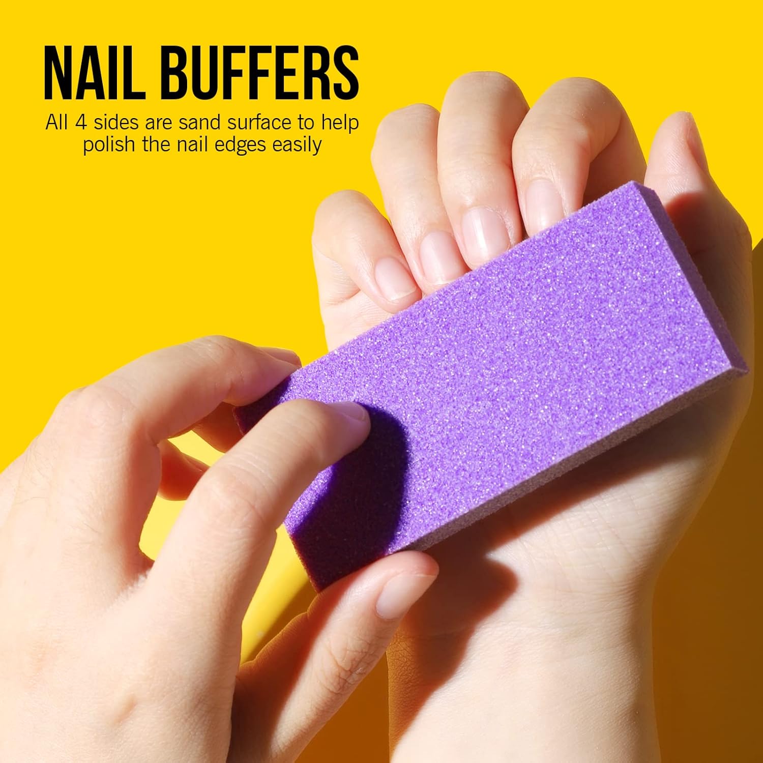 FANDAMEI Nail Buffers and Files - Professional Nail Care Kit with Rectangular Buffer Blocks, 100/180 & 1000/4000 Grit Files - Image 6