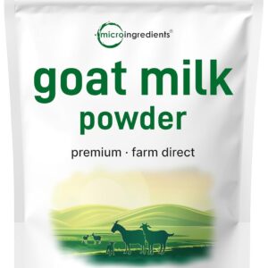 Goat Milk Powder, 2 Lb | Grass Fed Source, Australian Farm Derived, Unadulterated Formula, Easily Digested | Rich in Protein, Calcium, & Probiotics | Non-GMO, Gluten Free, Pet Friendly