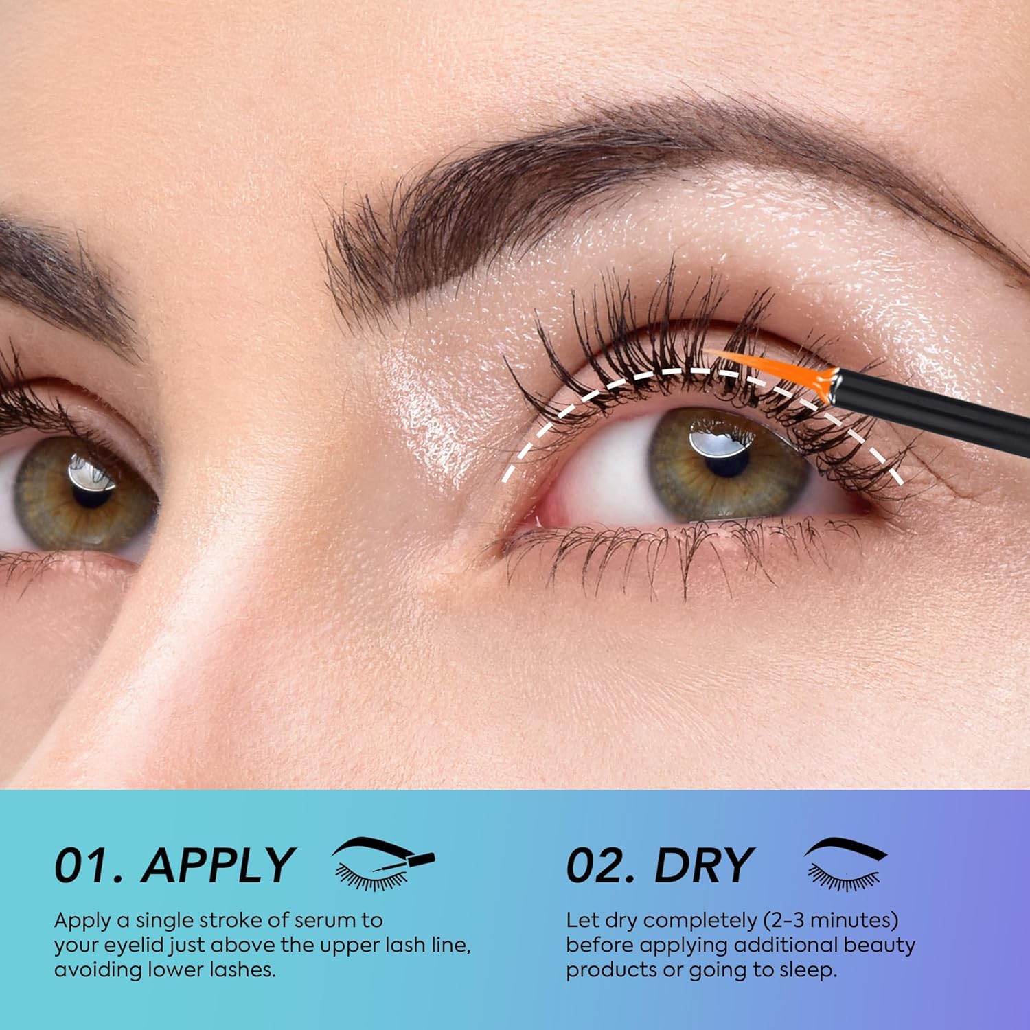 Premium Lash Serum for Eyelash Growth Serum, Advanced Formula for Fuller and Thicker Lashes and Brows 5ml - Image 5
