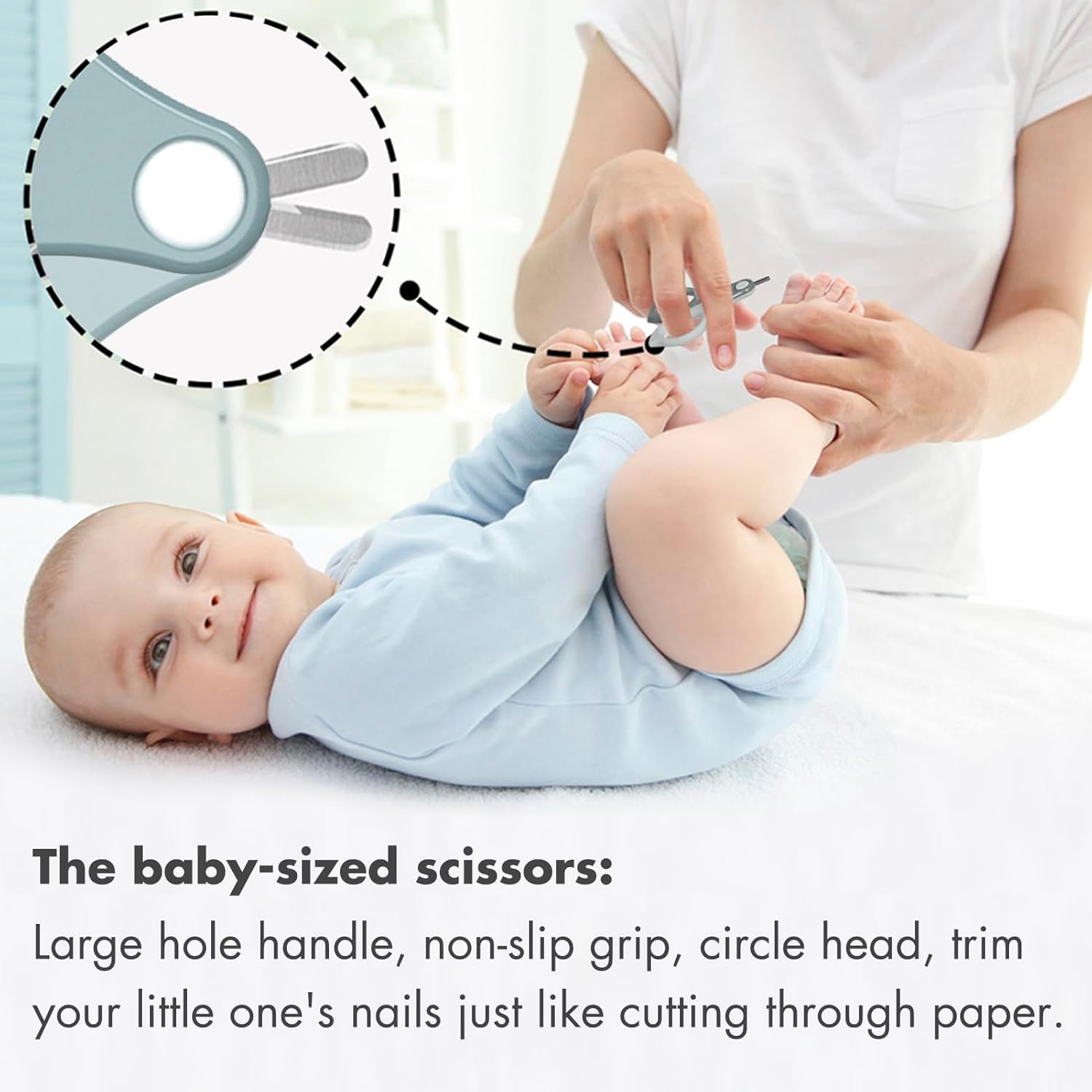 Baby Nail Kit, 4-in-1 Baby Nail Care Set with Cute Case, Baby Nail Clipper, Scissor, Nail File & Tweezer, Baby Manicure Kit and Pedicure kit for Newborn, Infant, Toddler, Kids-Owl Blue - Image 3
