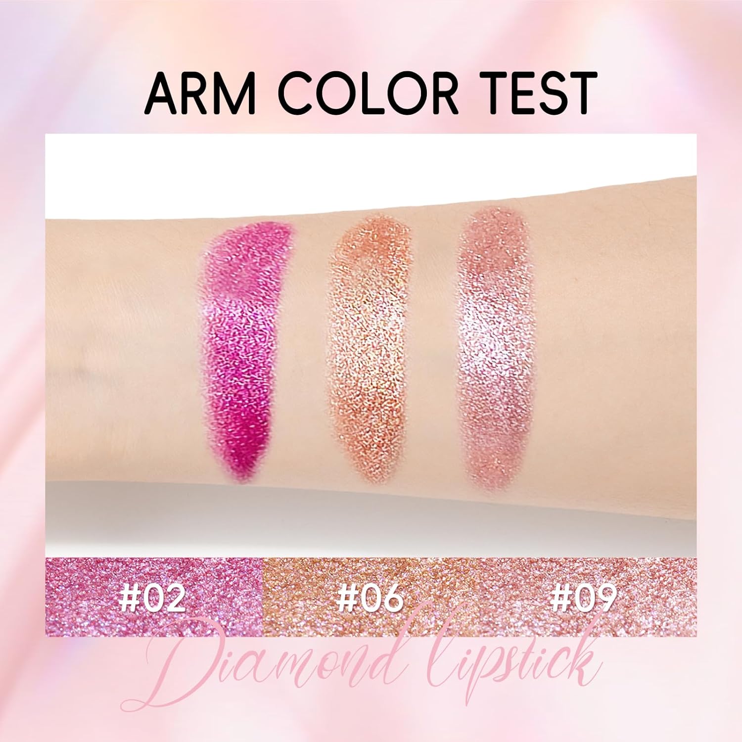 Metallic Brown Lipstick 6g Creamy Glitter Long Lasting Transfer Proof - Image 5