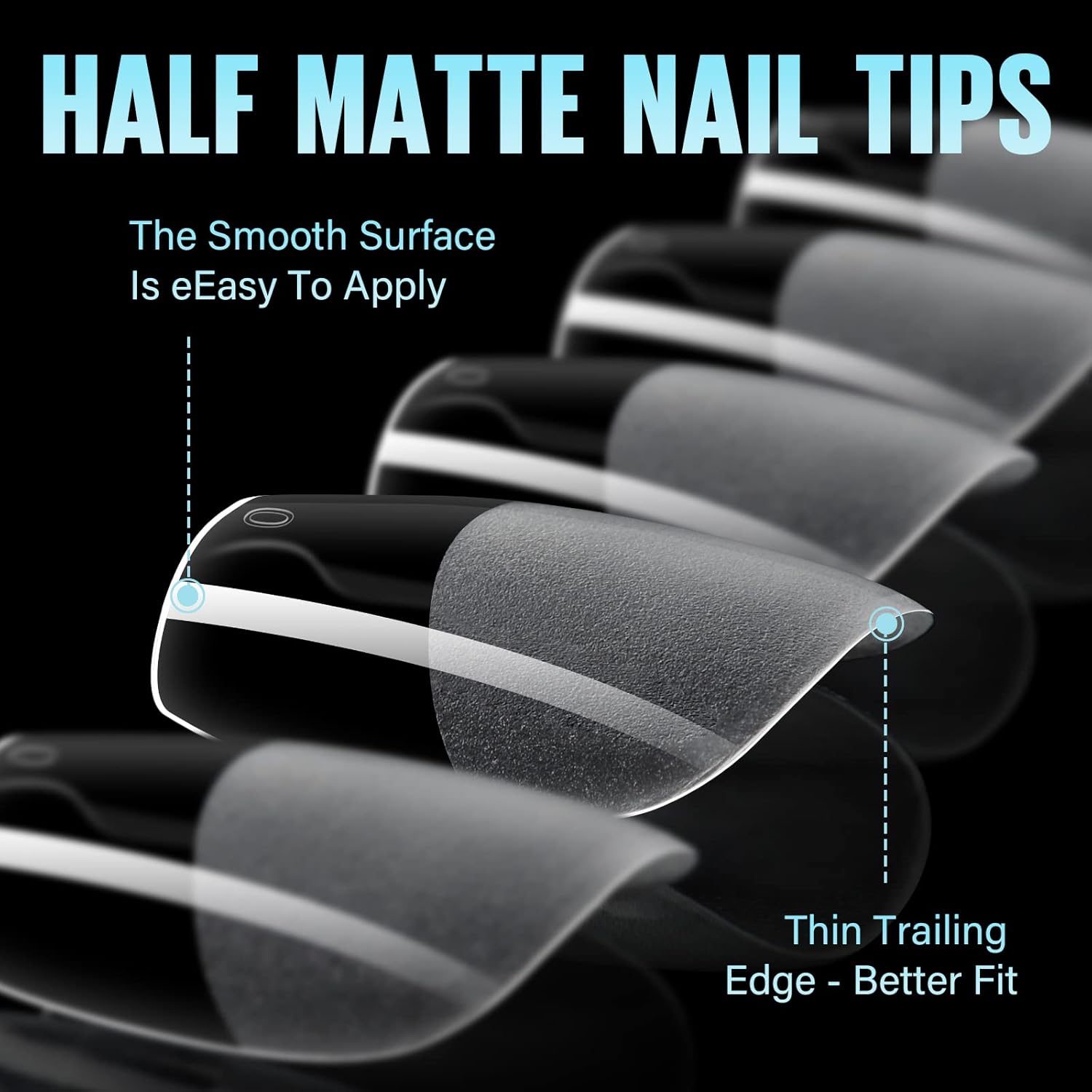 TOMICCA Extra Short Coffin Nail Tips 240Pcs 15 Sizes Full Cover Gel Nails, Soft Acrylic Gel Nail Tips for Nail Extension - Image 4