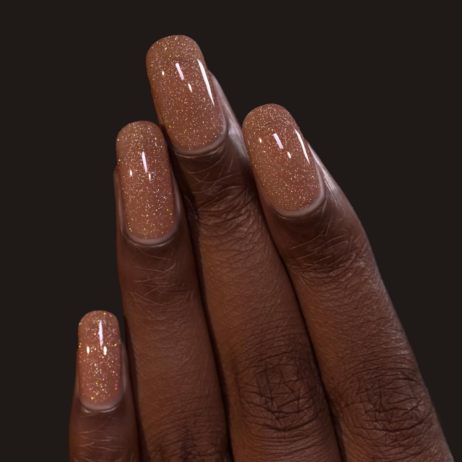ILNP Cookie Cutter - Delicious Tan Holographic Jelly Nail Polish - Image 4