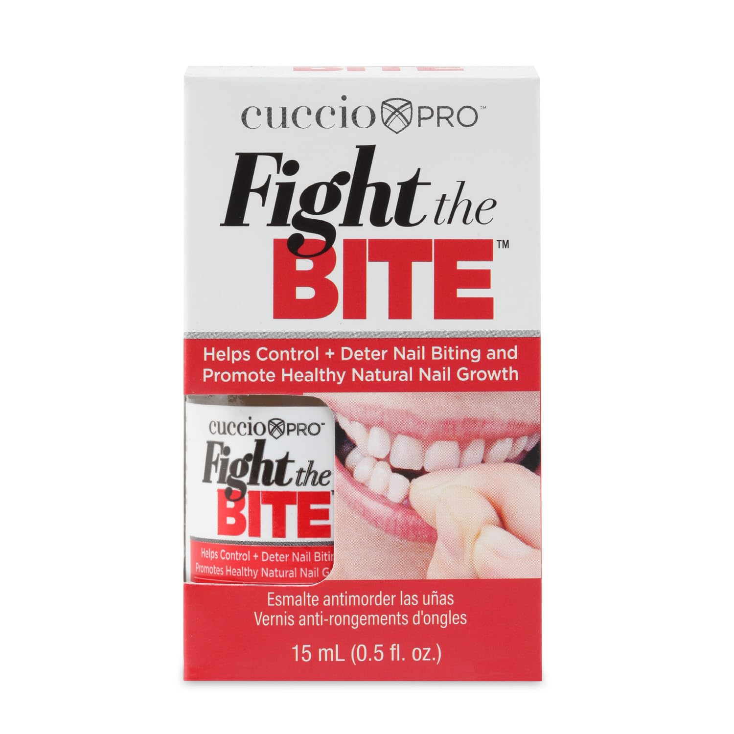 Cuccio Fight The Bite Clear No Bite Nail Polish for Healthy Growth 0.50 Fl Oz - Image 6