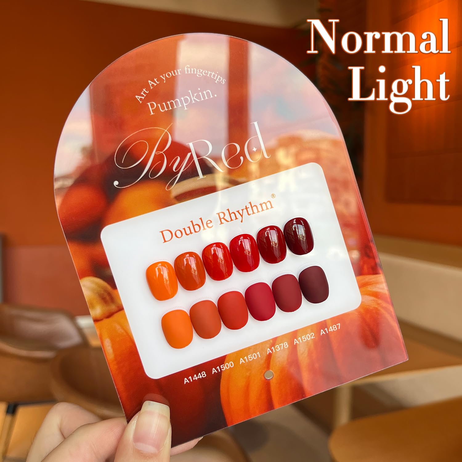 Double Rhythm 6 Pcs 15 ML Gel Polish Set Same Color Same Bottle Soak Off Gel Polish Kit Nail Art Manicure Salon DIY at Home for Women (Dark Light Brown Orange Maroon-T6-6) - Image 4