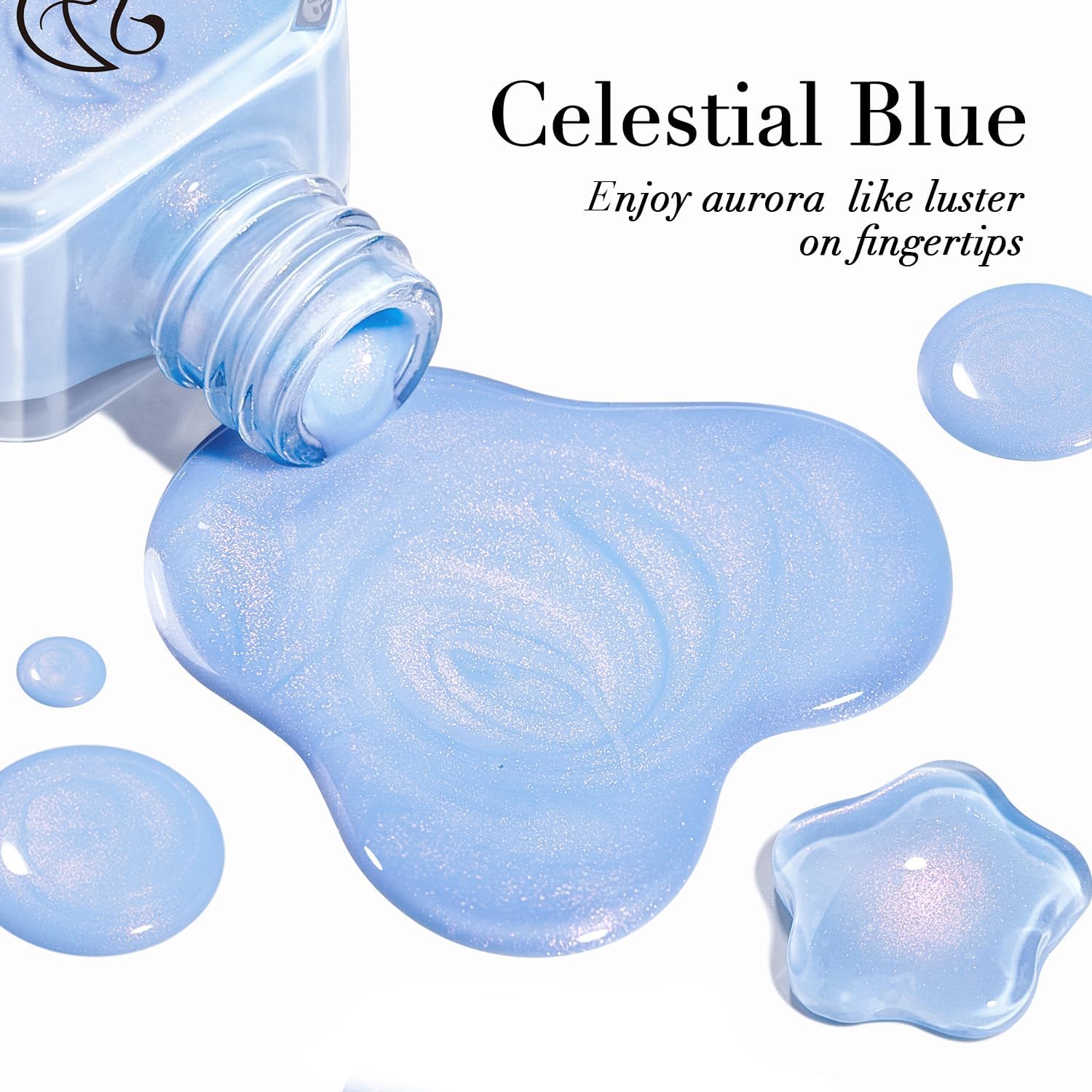 AZUREBEAUTY Nail Polish,Celestial Blue Quick Dry Complete Natural Super Lustrous ,Professional for DIY Manicure and Pedicure at Home - Image 3