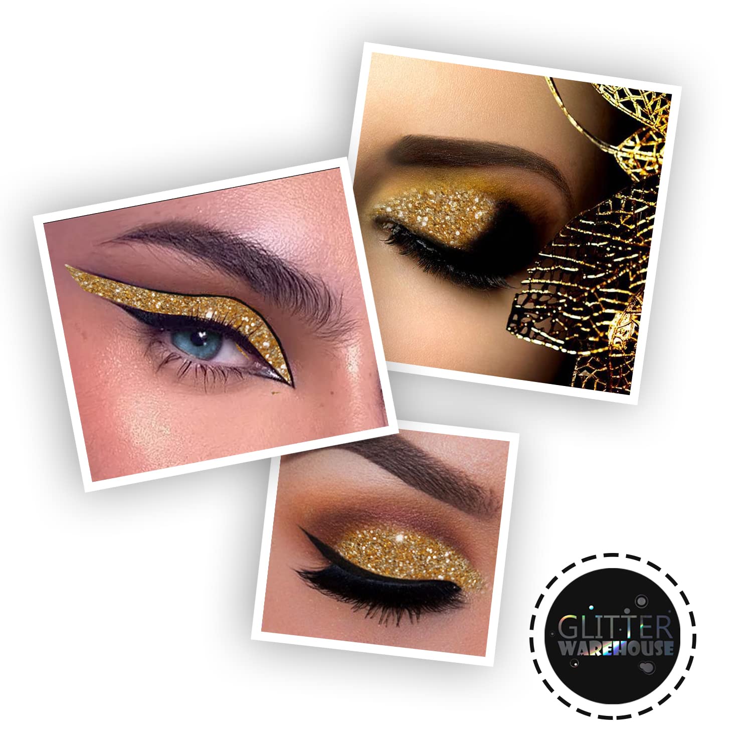 24K GlitterWarehouse Gold Loose Glitter Powder Great for Eyeshadow / Eye Shadow, Makeup, Body Tattoo, Nail Art and More! - Image 4
