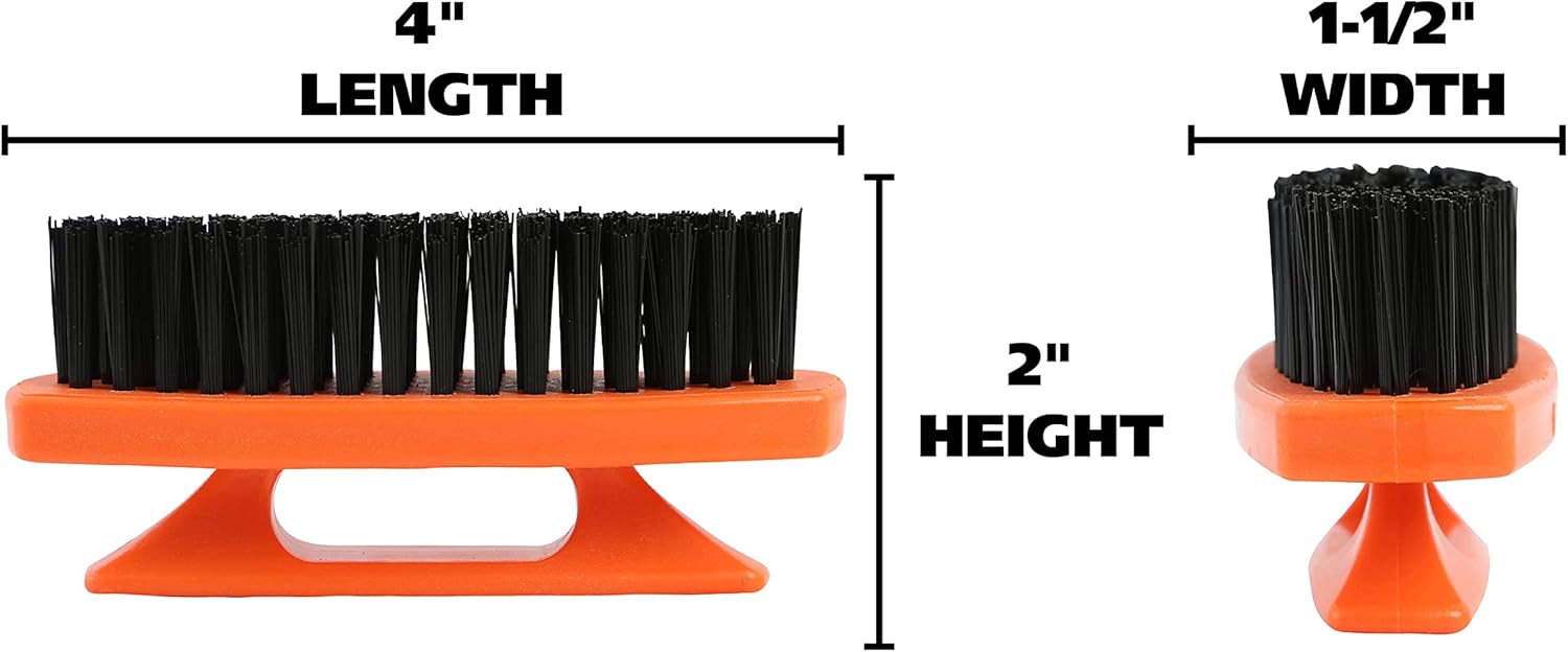 GreatNeck 19025 Nail Brush, 6 Pack Nail and Hand Scrub Brush Set, Stiff Bristles, Comfortable Scrubber Grip, Salon or Construction Quality, Gift For DIYer or Nail Techs - Image 2