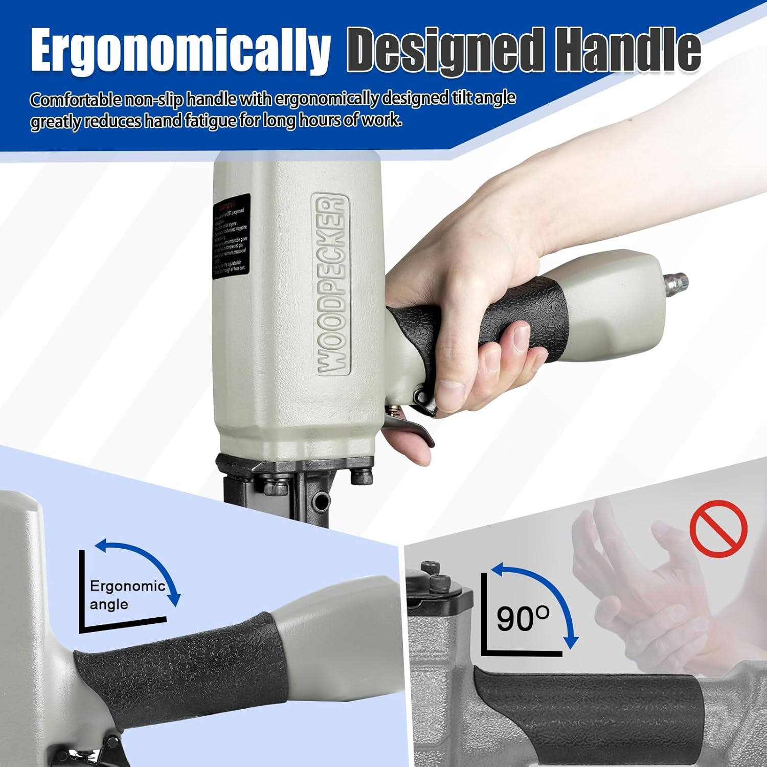 WOODPECKER BD70 Pneumatic Nail Puller Nail Remover Tool, Heavy Duty Air Denailer Gun for Recycling Wood and Pallets - Image 5