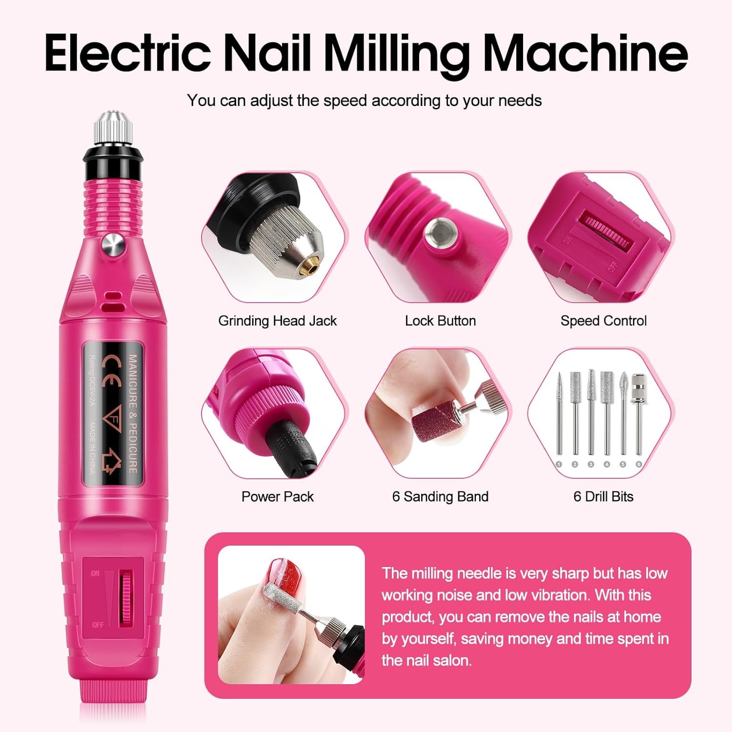 Acrylic Nail Kit for Beginners with Everything 3pc Acrylics Powder 6pcs Gel Nail Polish 18pcs Glitter Decoration Powder Professional Nails Kit Acrylic Set with U V Light and Drill Gifts for Women - Image 3