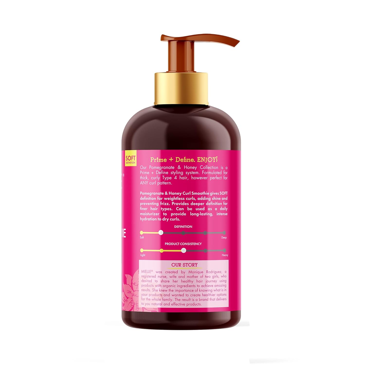 Mielle Organics Curl Smoothie with Pomegranate, Moisturizing Curl Cream for Thick Type 4 Curly Hair, 12 Ounces - Image 7