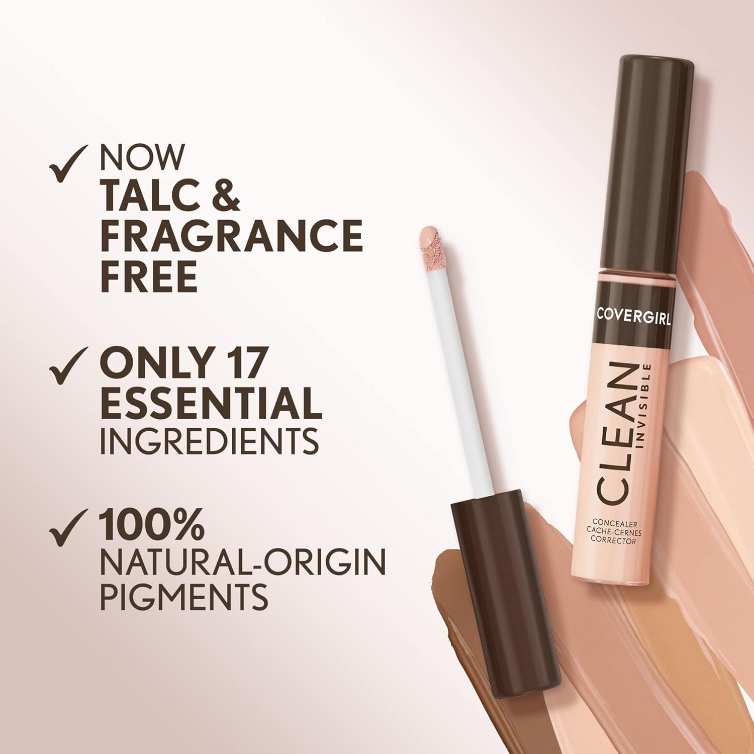 Covergirl Clean Invisible Concealer, Lightweight, Hydrating, Vegan Formula, Light Ivory 103, 0.23oz - Image 5