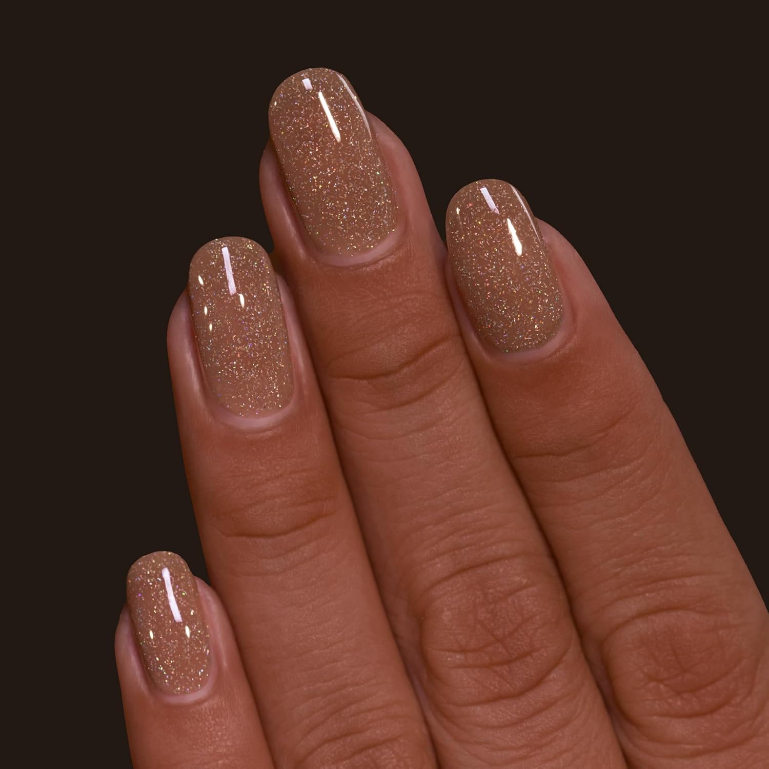 ILNP Cookie Cutter - Delicious Tan Holographic Jelly Nail Polish - Image 5