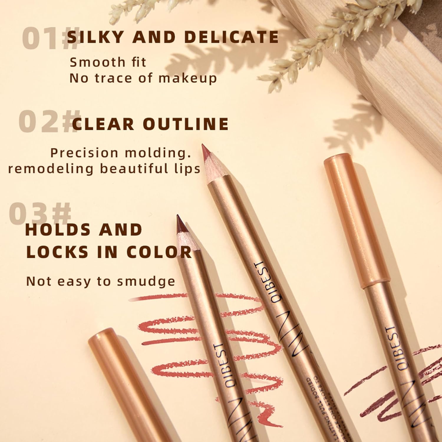 12PCS Matte Lip Liner Set,Waterproof Lipstick Liner Slim,High Pigmented Creamy Lipliners Pencil,Non-fading Long Lasting Lip Liner Pencil for Women - Image 6