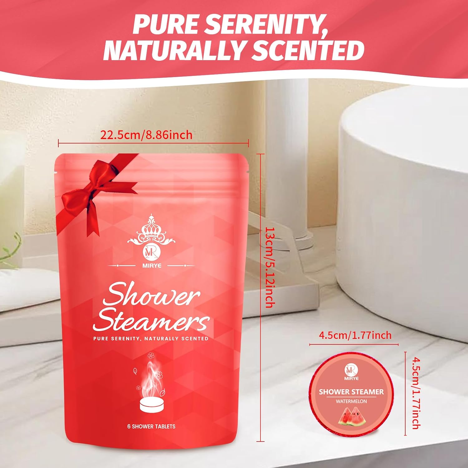 Shower Steamers Aromatherapy, 6 Packs Organic Essential Oil Shower Bombs, Valentines Day Gifts for Women Men, Birthday Gifts for Girlfriend Mom Wife - Image 5