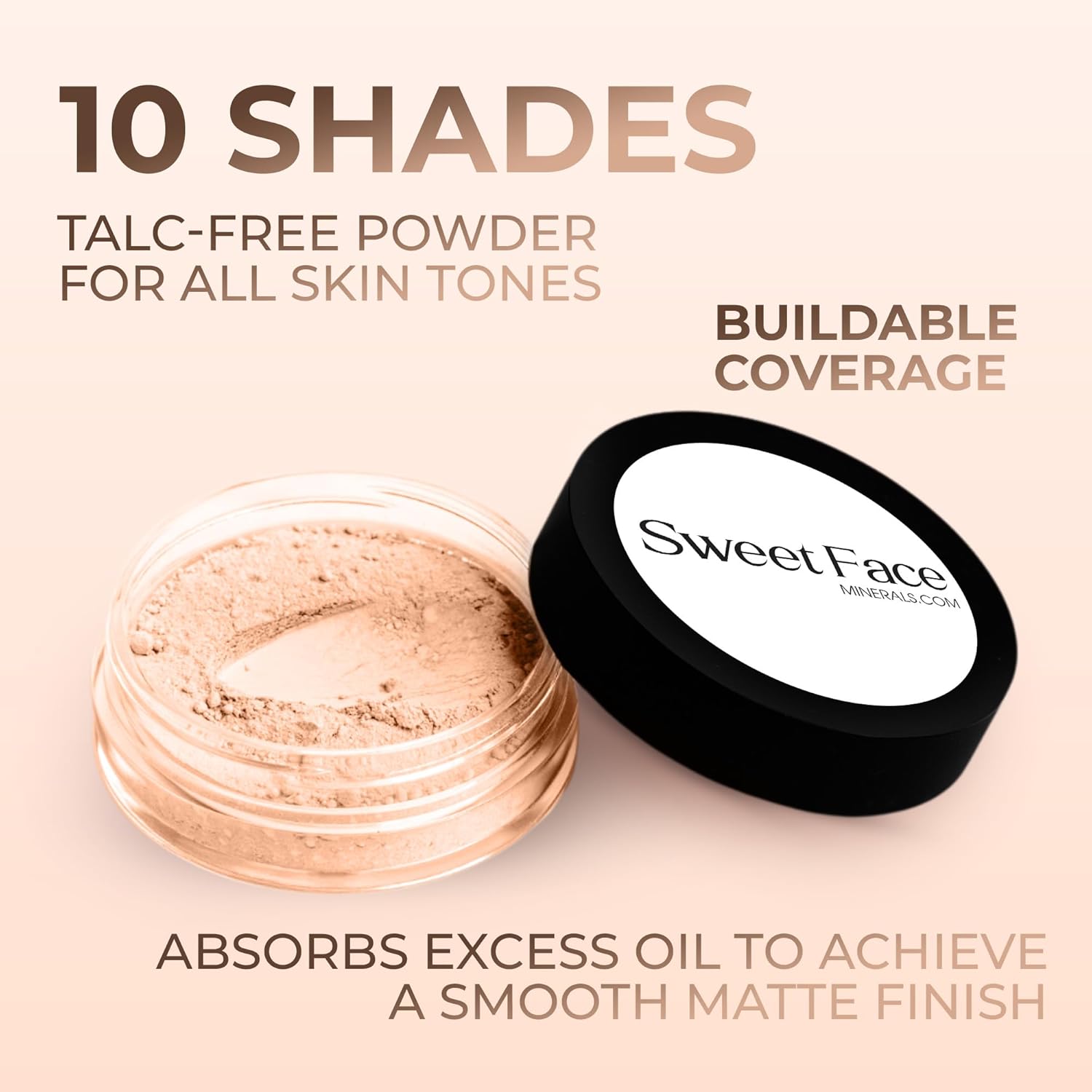 Pink Bisque Foundation (30g Full Size Sifter Jar) Matte Mineral Makeup Loose Powder Foundation – Full Coverage, Natural Finish, Noncomedogenic, SPF 30 - Image 8