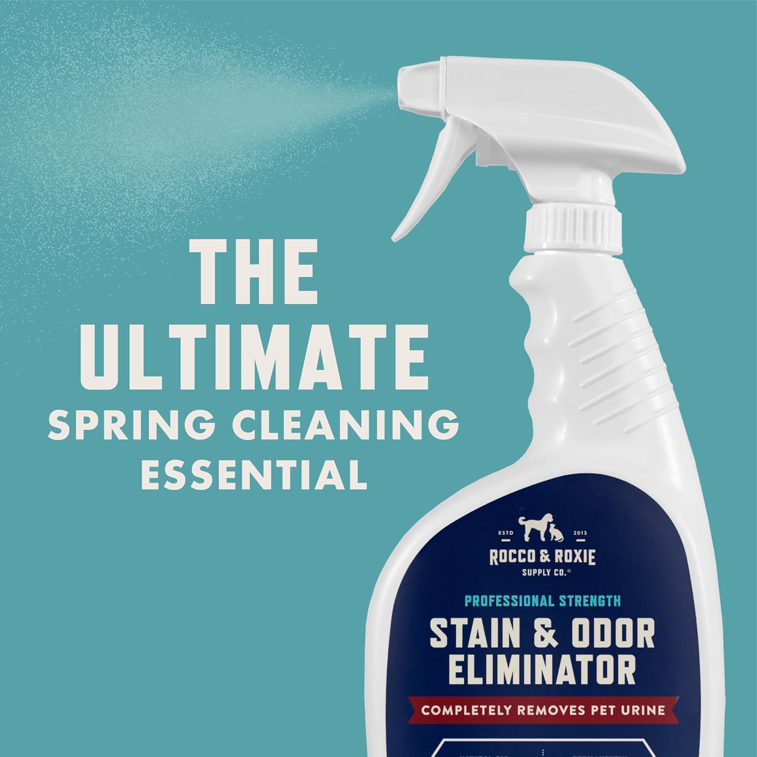 Rocco & Roxie Stain & Odor Eliminator for Strong Odor, 32oz Enzyme Pet Odor Eliminator for Home, Carpet Stain Remover for Cats & Dog Pee, Enzymatic Cat Urine Destroyer, Carpet Cleaner Spray - Image 6