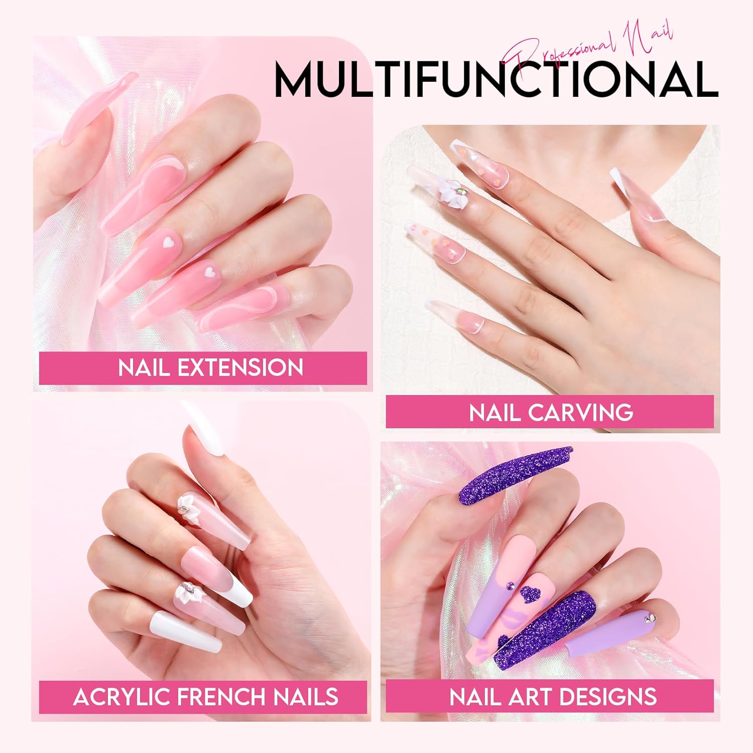 Morovan Acrylic Nail Kit with Everything: Beginners Professional Nail Kit Set for Starter Acrylic Nail with Drill Nail Christmas - Image 9