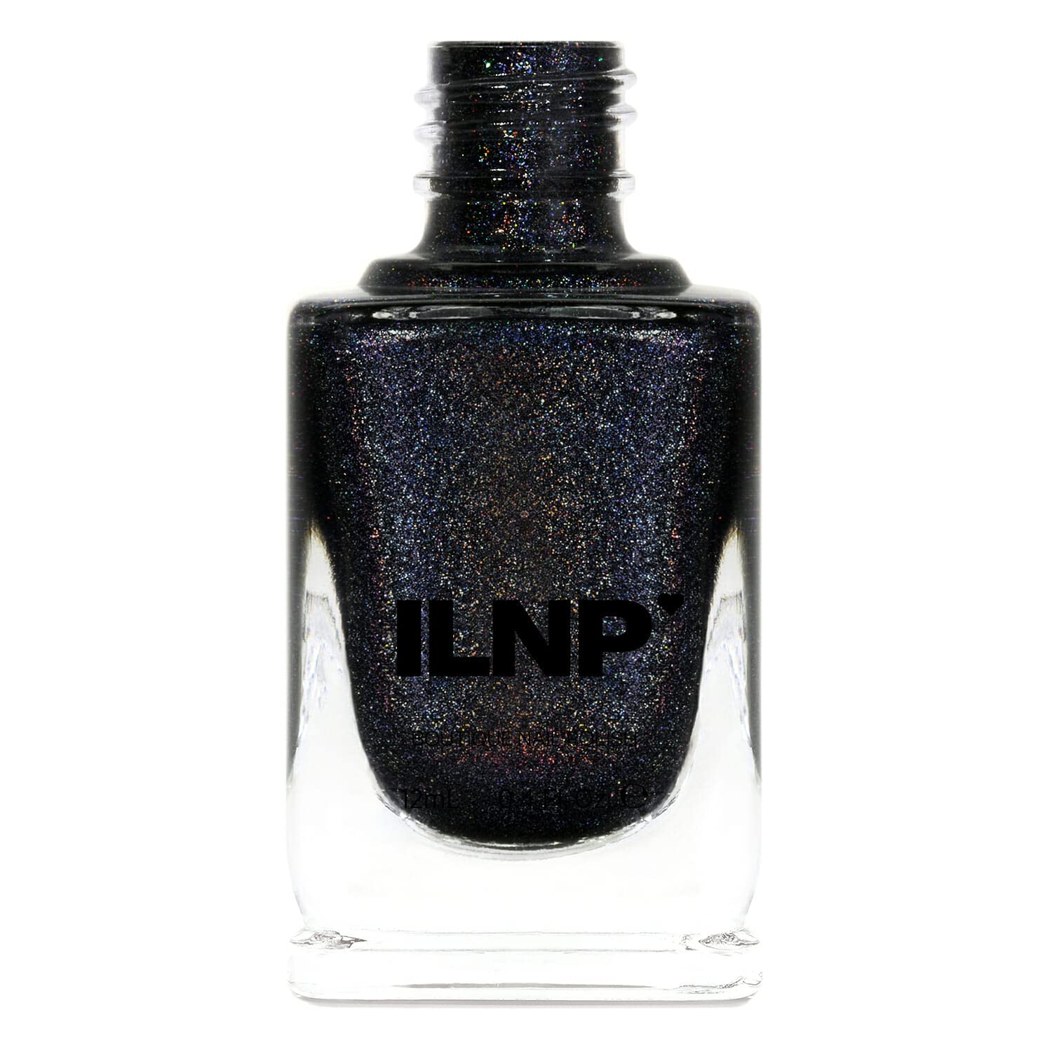 ILNP Black Magic - Deep Black Holographic Nail Polish