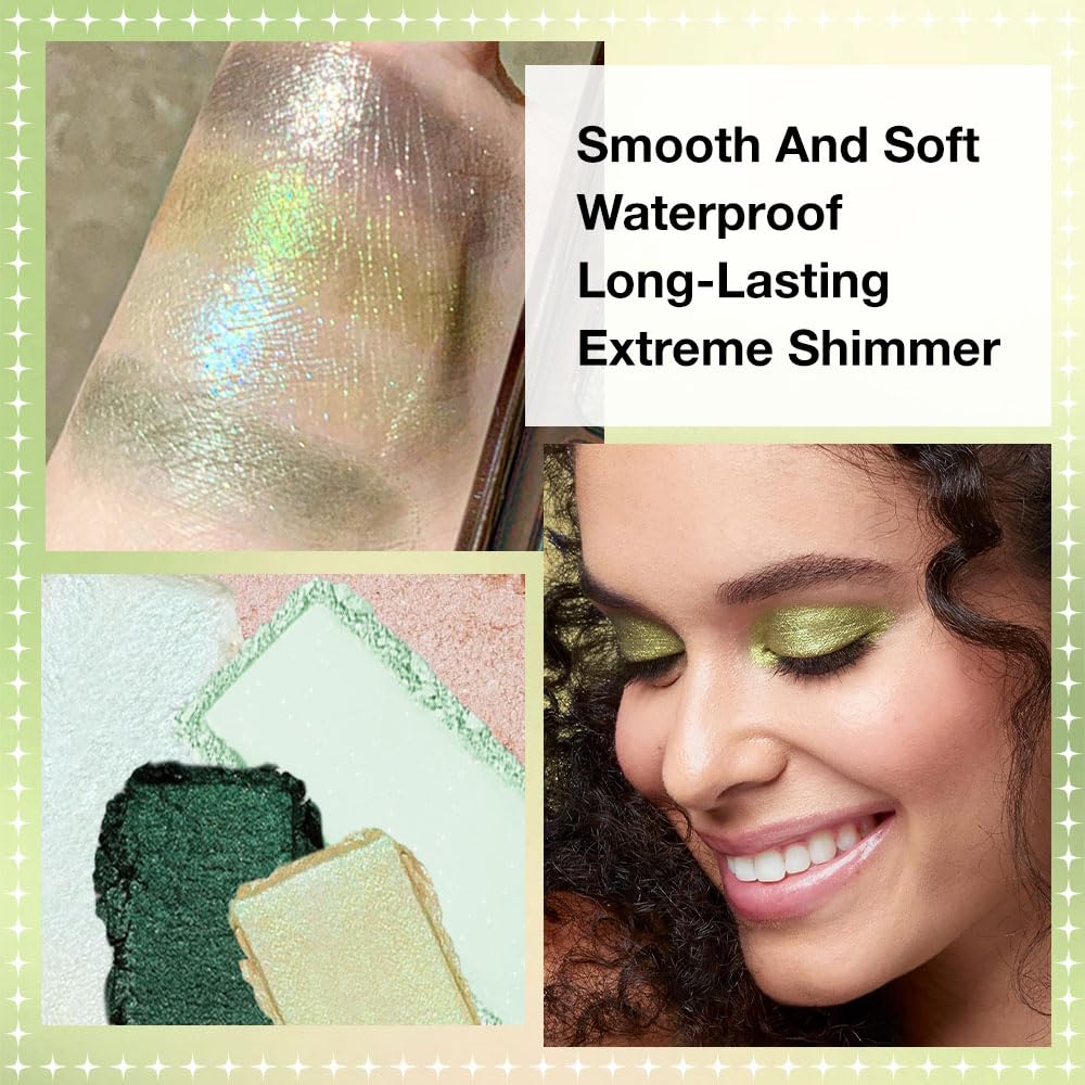 AMY'S DIARY 16 Color Nude light dark Brown Green Eye shadow Palette Makeup, Long Lasting, and Highly Pigmented. Waterproof camo Green eyeshadow palatte for woman - Image 4